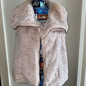Faux Fur Vest - Cream Color